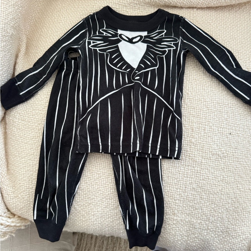 Kids The Nightmare Before Christmas Costume Long John Pajama Set, 2T